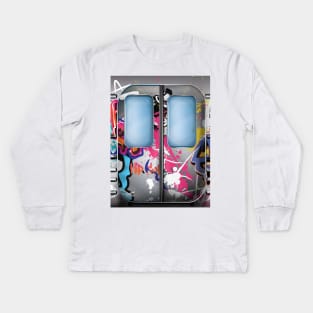 New York Subway Train Kids Long Sleeve T-Shirt